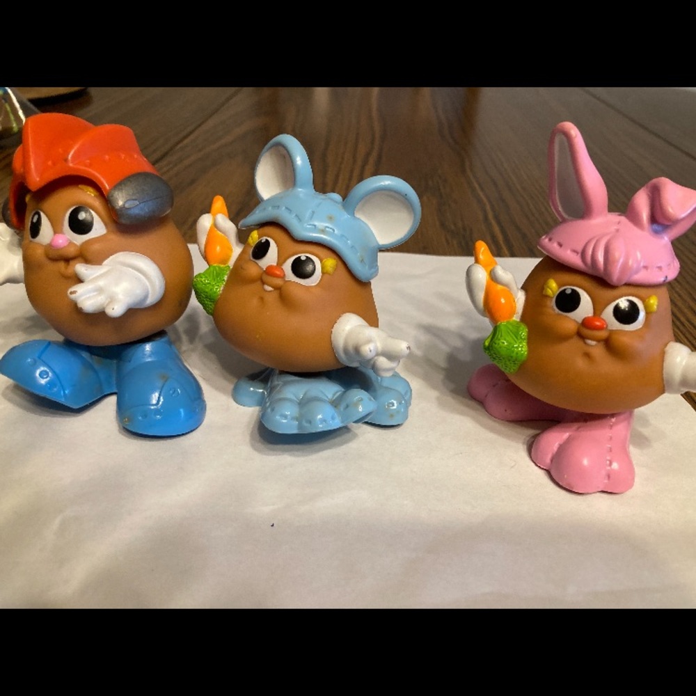 Set of Three Potato Head Figures with Accessories